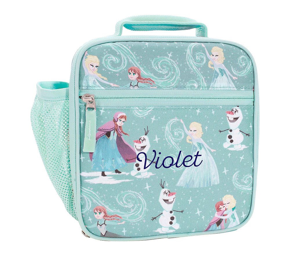 Mackenzie Aqua Disney Frozen Lunch Boxes | Pottery Barn Kids