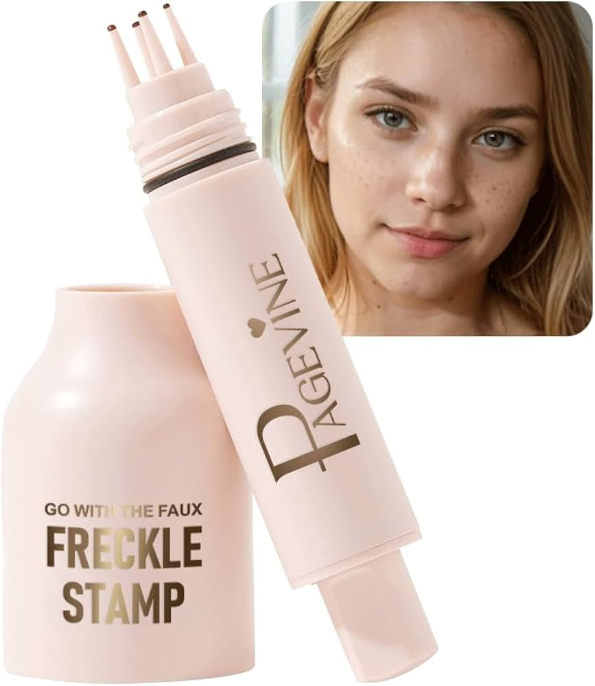 Upgrade Faux Freckle Stamp Pen – Waterproof Fake Freckles Makeup Tool, Natural-Looking Freckle ... | Amazon (US)
