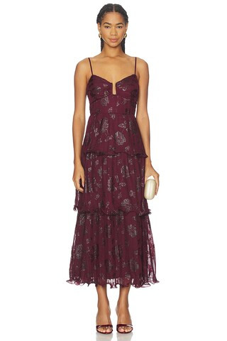 ASTR the Label Lupin Dress in Wine Floral Print from Revolve.com | Revolve Clothing (Global)