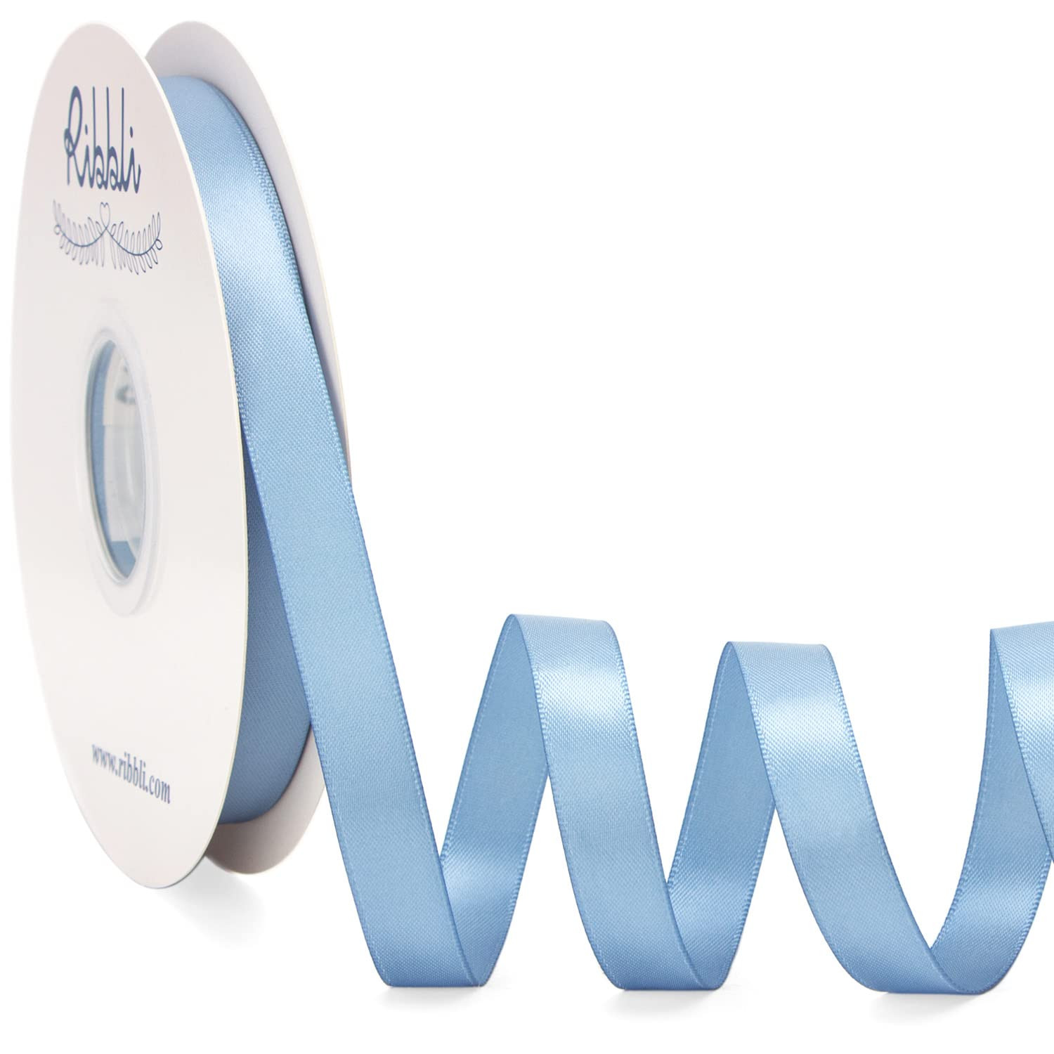 Ribbli Red Satin Ribbon Double Faced Satin 1/2 inch x Continuous 50 Yards-Red Ribbon for Gift Wra... | Amazon (US)