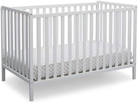Delta Children Heartland 4-in-1 Convertible Crib, Bianca White | Amazon (US)
