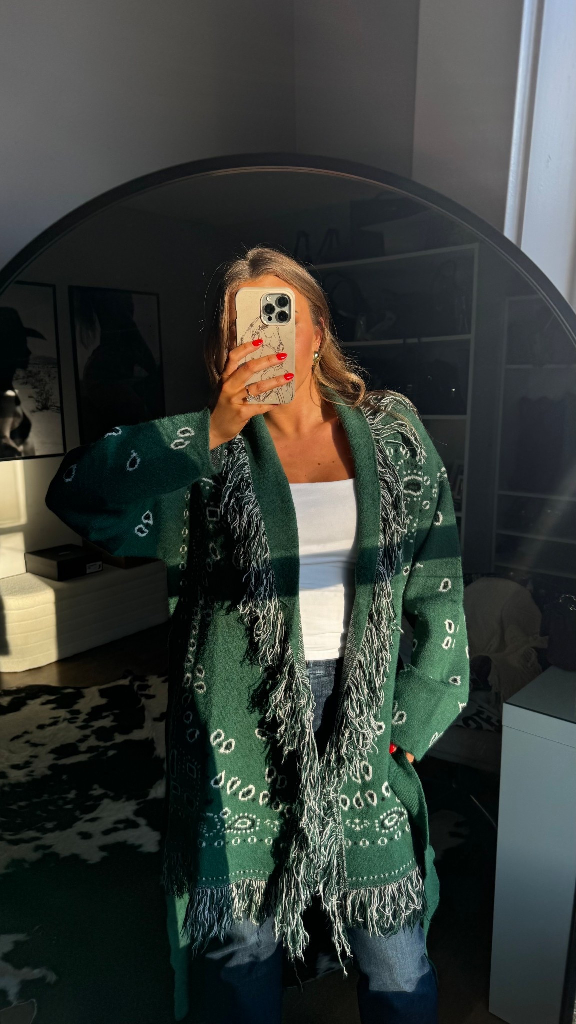 Never ordered anything to fast in my life this bandan fringe cardigan is perfection!! In a size medium 

#LTKFindsUnder100 #LTKCyberWeek #LTKootd