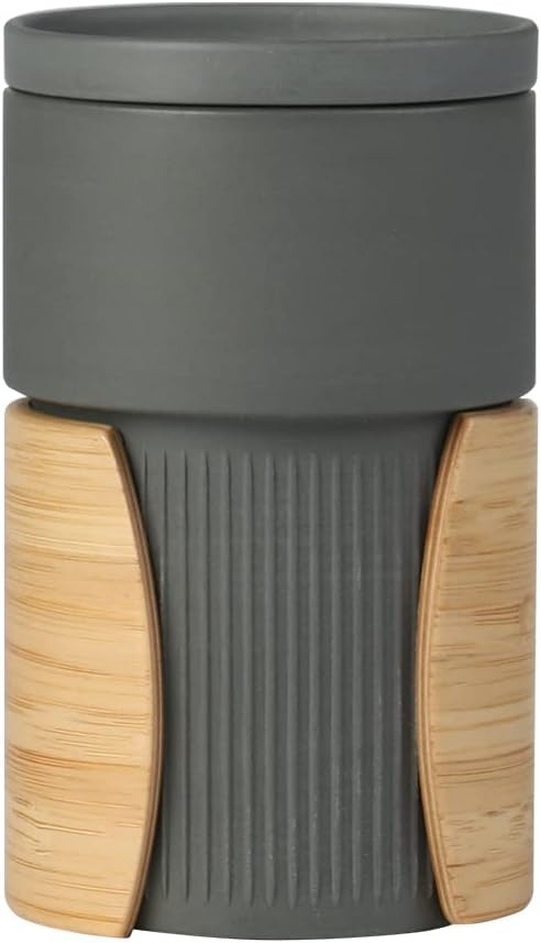 WONDER NEST Ceramic Coffee Mug - Father's Day Gift Coffee Cup with Lid and Insulated Bamboo Handl... | Amazon (US)