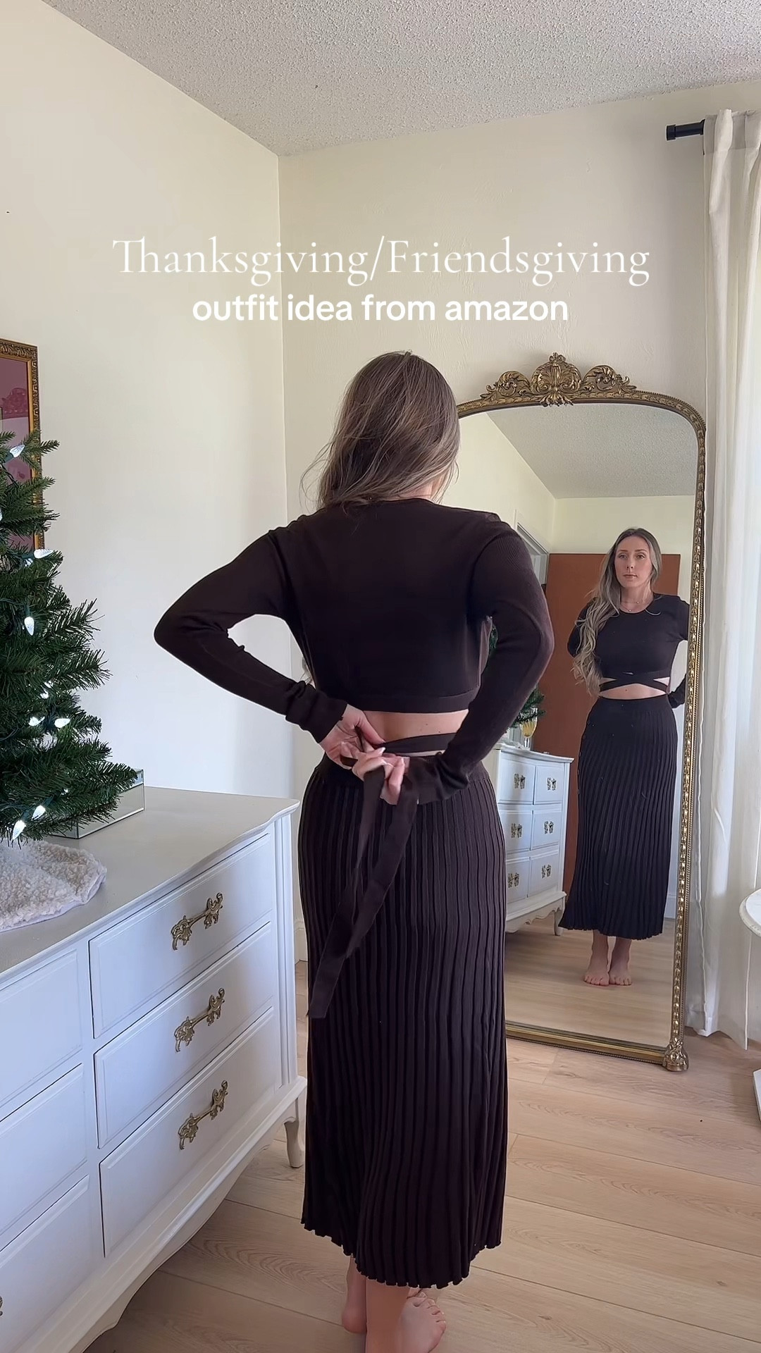 Thanksgiving outfit 
Friendsgiving outfit 
Two piece outfit 
Longsleeve, two-piece outfit 
Skirt two-piece outfit 
Amazon fashion 
Amazon holiday outfit 
Warm holiday outfit

#LTKVideo #LTKSeasonal #LTKHoliday