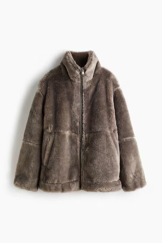 H & M - Oversized jacket - Beige | H&M (UK, MY, IN, SG, PH, TW, HK)