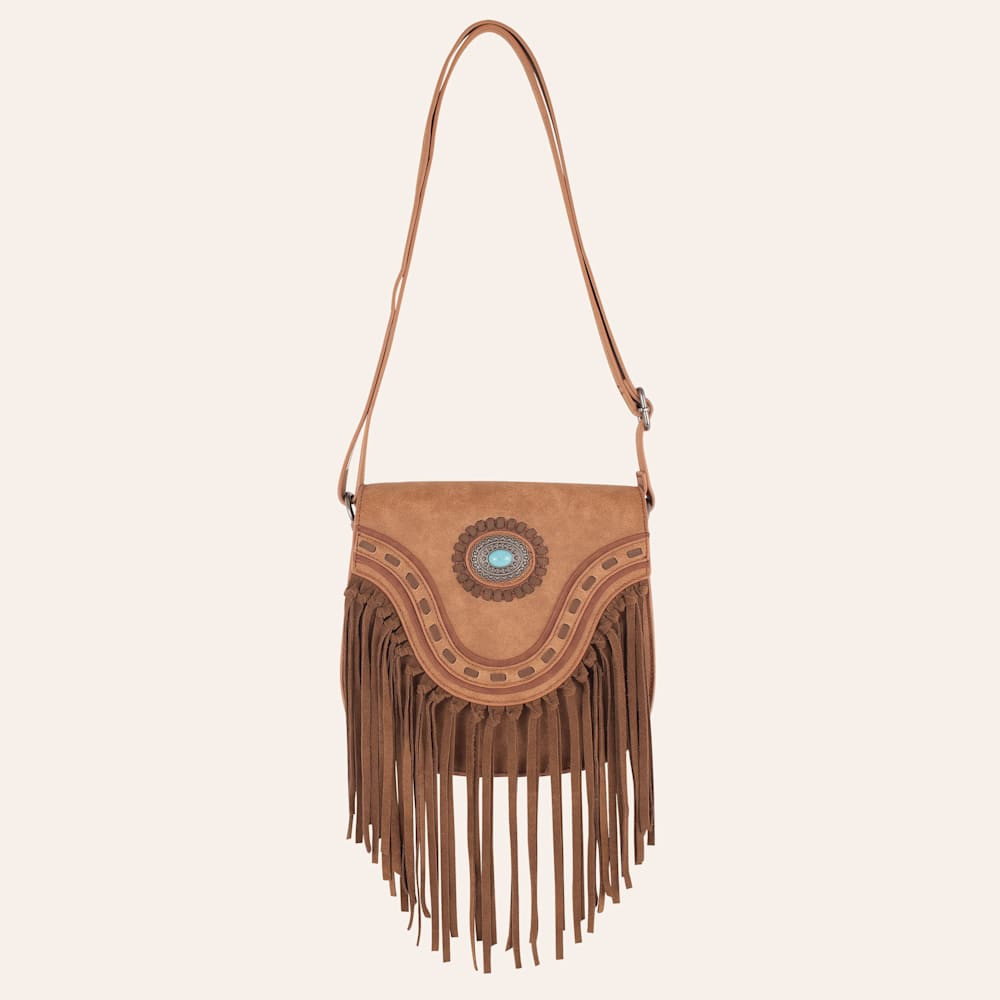 Justin Brown Concho Fringe Saddlebag | Cavender's