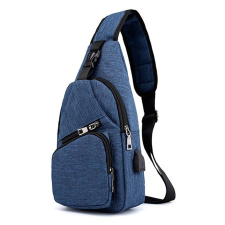 Men's Travel Shoulder Messenger Backpack Sling Crossbody Chest Bags | Walmart (US)