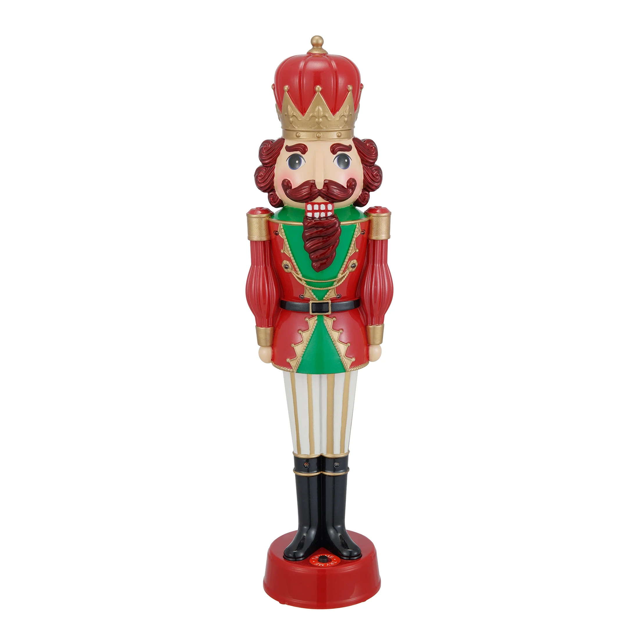 Christmas Collectible Nutcracker Decorative Figurine with Music and LED Illumination, 14 in, by H... | Walmart (US)