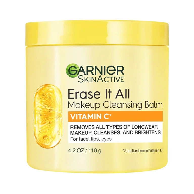 Garnier SkinActive Erase It All Makeup Cleansing Balm Vitamin C, Face Cleanser, 4.2 oz | Walmart (US)