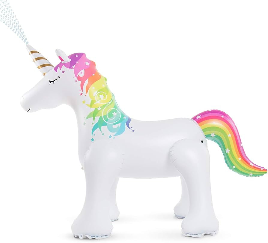 Jasonwell Unicorn Sprinkler Inflatable Unicorn Water Toys Inflatable Ginormous Unicorn Yard Sprin... | Amazon (US)