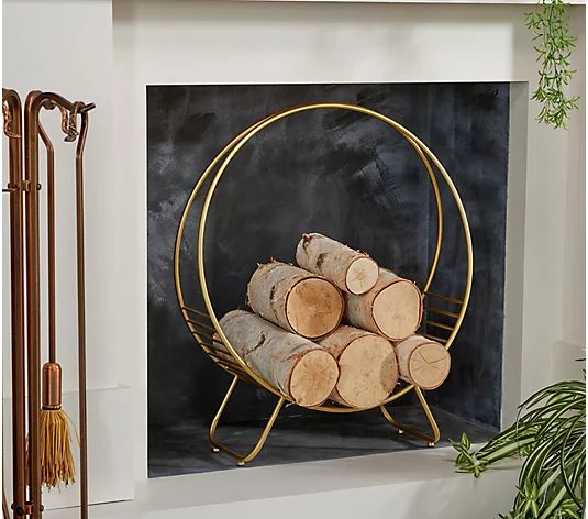 Home Reflections Decorative Firewood Holder | QVC