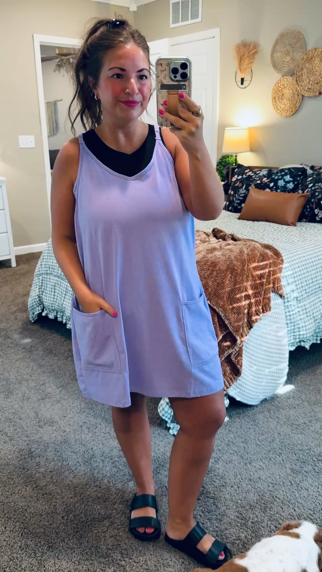 This lightweight Amazon dress was perfect for a hot K-State game day! 💜 I added my favorite tank and comfy sandals and was ready to cheer on the Cats! 🏈


sandals: sold out, but linking similar options below!
tank: fits true to size // wearing a large
dress: fits true to size // wearing a large 

 #LTKootd #LTKMidsize #LTKWorkwear