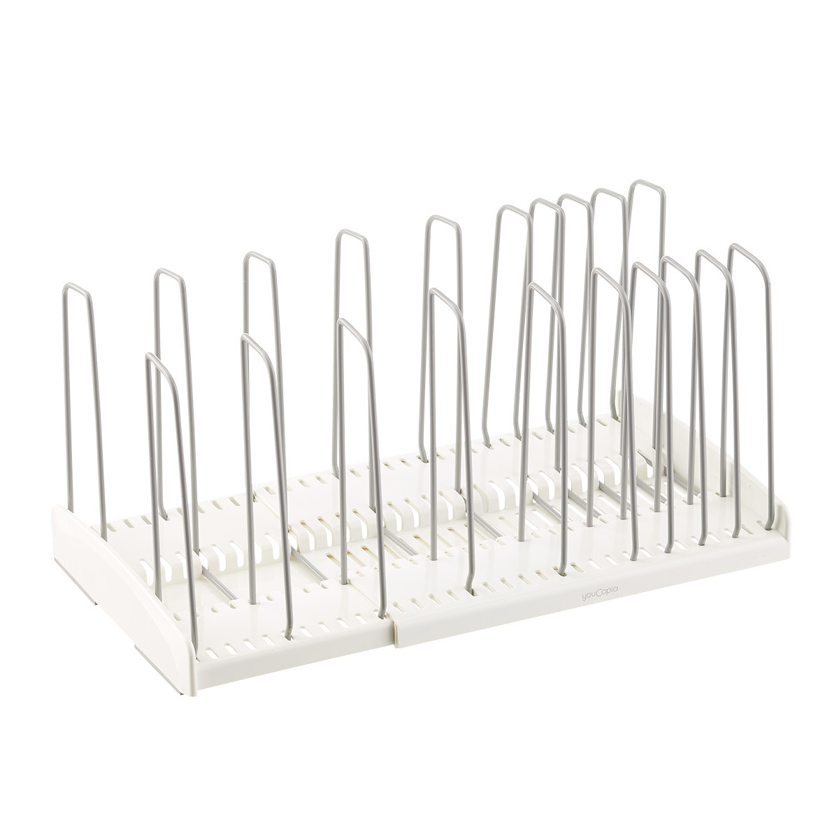 youCopia Expandable Cookware Rack White | The Container Store