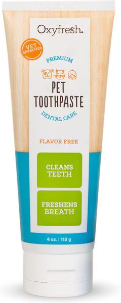 OXYFRESH Premium Vet Formulated Plaque & Tartar Cat & Dog Toothpaste, 4-oz bottle - Chewy.com | Chewy.com