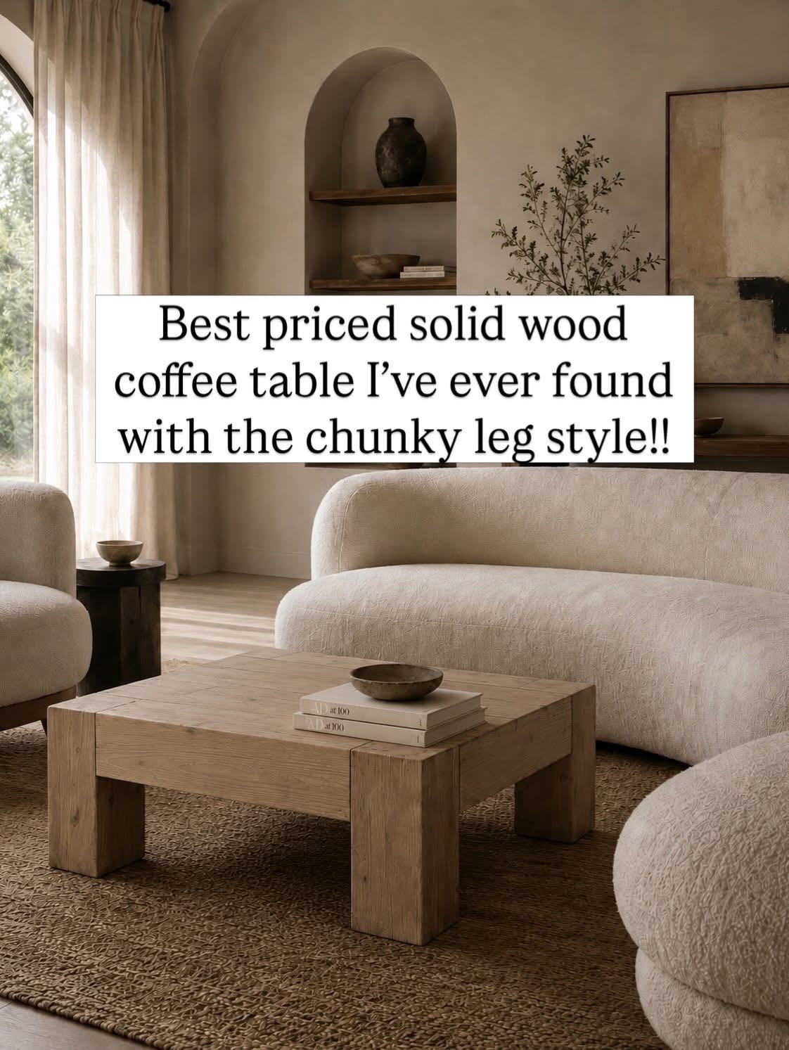 If you search this solid wood style, everything will be $2500+ 🤪 this is literally over $2000 less!!!! 🏃‍♀️🚨