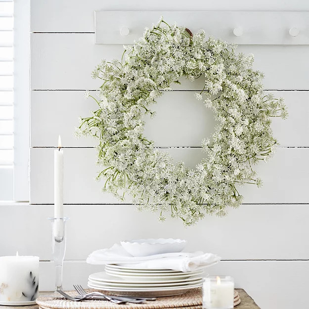Queen Anne Lace Wreath | The White Company (UK)