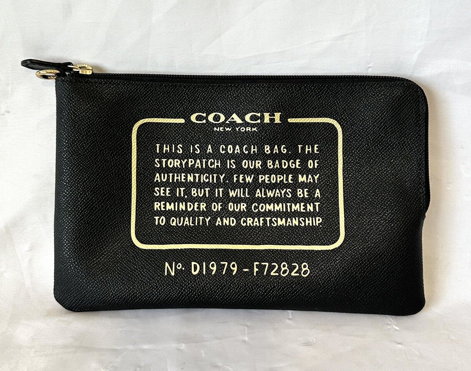 Coach Storypatch Black Coach Pouch Clutch Leather | eBay US