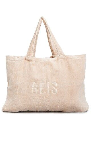 The Terry Towel Tote in Beige | Revolve Clothing (Global)