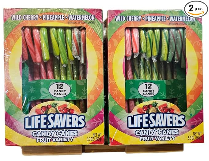 Candy Canes Variety Pack - Assorted Flavors, Great for Stocking Stuffers, Tree Decorating, Holida... | Amazon (US)