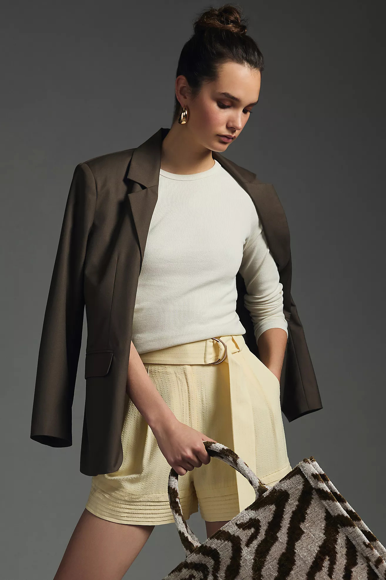 Maeve Long-Sleeve Ribbed Baby Tee | Anthropologie (US)