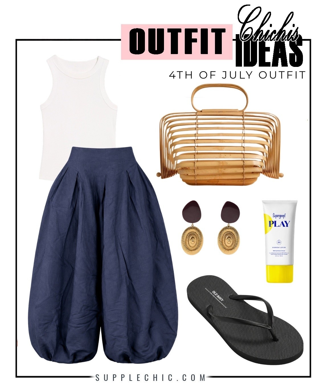 This is the outfit you reach for when you want comfort but still want people to think you planned it. Simple pieces. Elevated finish. Breathable basics + statement pants that do all the work. #LTKStyle #SummerOutfitIdeas #FourthOfJulyOutfit #VacationStyle #MinimalStyle #CapsuleWardrobe #OOTD #SummerFashion2025 #EffortlessStyle #LTKSeasonal

#LTKootd #LTKSeasonal #LTKMidsize