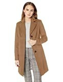 Calvin Klein Women's Classic Cashmere Wool Blend Coat, Camel, 18 | Amazon (US)