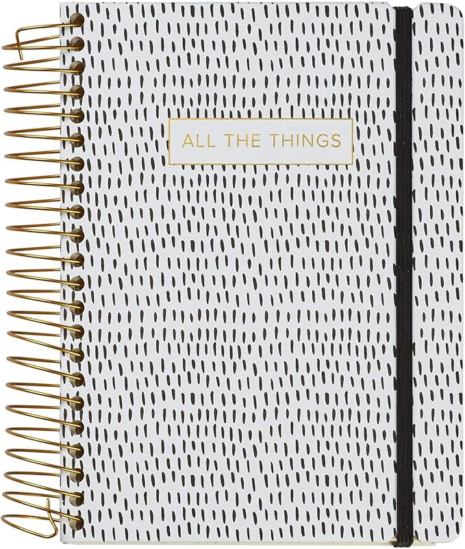C.R. Gibson Black and White ''All The Things'' Three-In-One Blank, Lined, and Dot Grid Notebook, ... | Amazon (US)