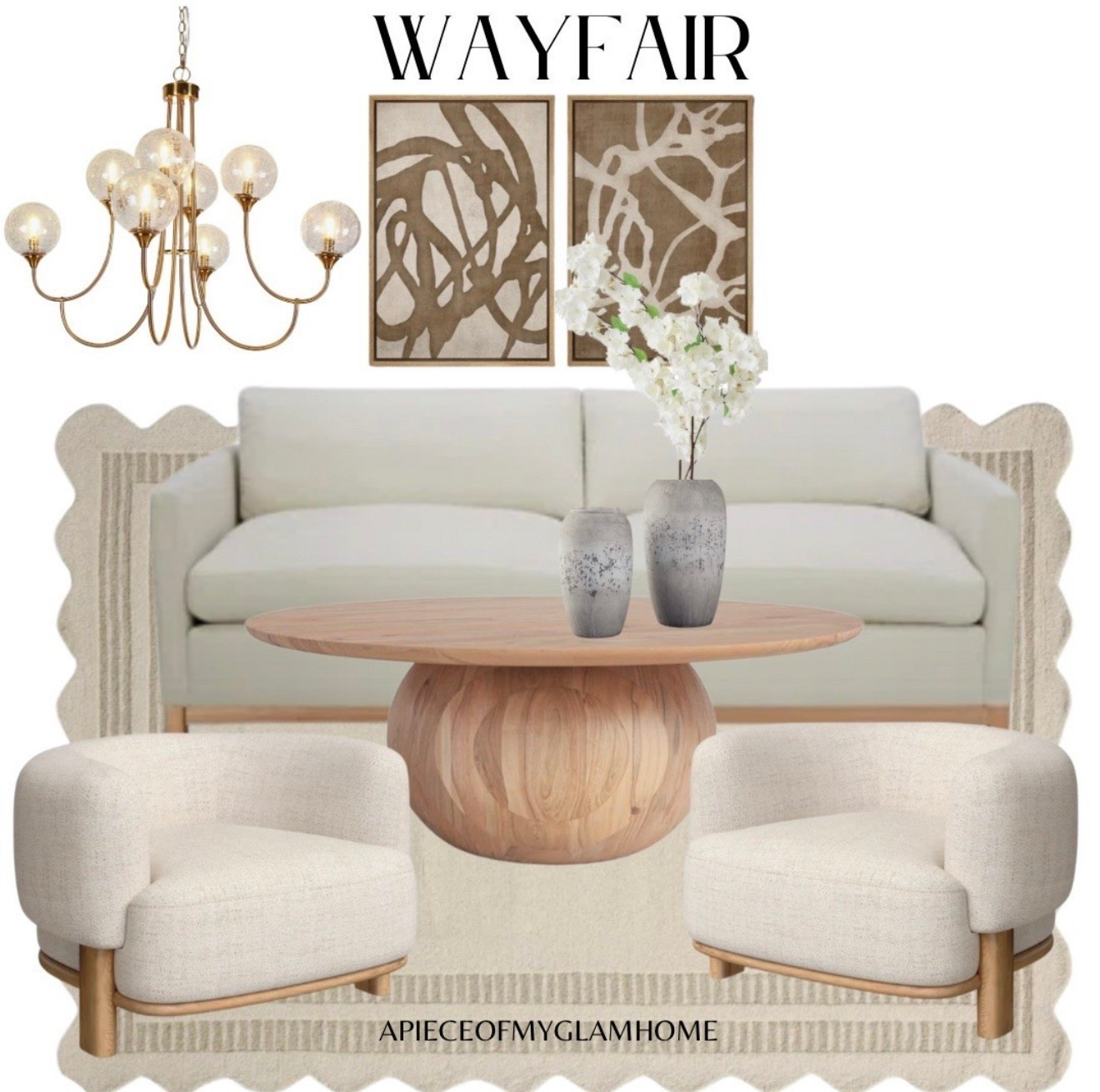 Neutral Wayfair living room inspo @wayfair #wayfairfinds #wayfair

#LTKHome #LTKStyleTip #LTKSaleAlert