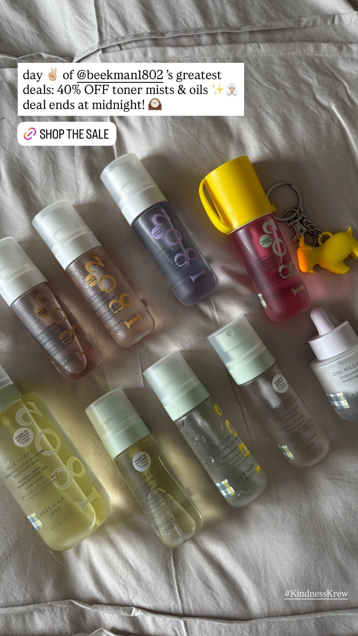 day ✌🏼 of @beekman1802 ’s greatest deals: 40% OFF toner mists & oils ✨🧖🏼‍♀️ deal ends at midnight! 🕰️ 
 #KindnessKrew

#LTKSaleAlert #LTKBeauty #LTKCyberWeek