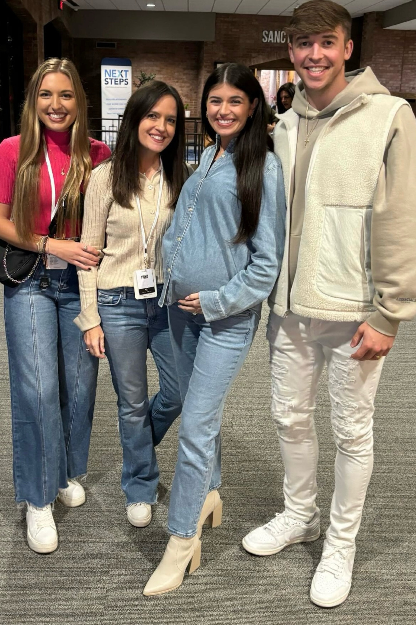 Maternity pants & tan boots 

#LTKGiftGuide #LTKBump #LTKStyleTip