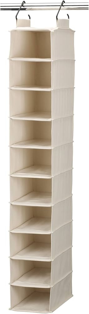 Household Essentials Hanging Shoe Organizer, 10 Wide Cubbies with Cedarline Pockets, Heavy-Duty C... | Amazon (US)