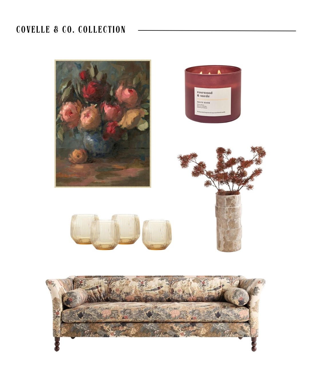 There’s a reason the grandmillennial aesthetic keeps finding its way back into our homes.
It isn't about decorating like your grandmother. It's about bringing back the warmth, charm, and character we've been missing—layered patterns, timeless antiques, collected treasures, soft florals, and rooms that feel like they've been loved for generations.
Not everyone can see a room before it exists. That's where we come in.
Each week, Covelle & Co. Collections transforms a feeling, a vibe, or a "how do I get this cozy, grandma chic look?" into a fully shoppable space where every piece works beautifully together. No endless scrolling. No second-guessing. No design degree required.
Because the best homes aren't built around trends—they're built around stories, comfort, and pieces you'll love for years to come.
Save this for the room you've been dreaming of transforming. ✨

#CovelleAndCo #Grandmillennial #GrandmaChic #InteriorDesignInspo #ShopTheLook

#LTKSaleAlert #LTKHome #LTKdayinmylife