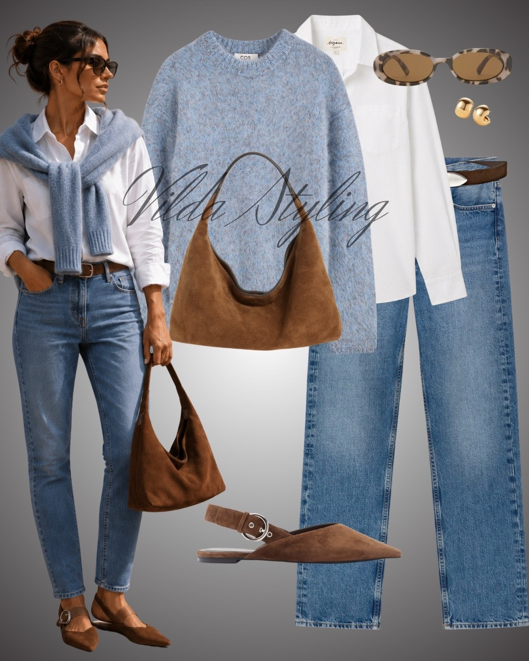 Powder blue, crisp white & rich suede 🤎🩵 The prettiest transitional combo for those early fall days. A soft knit layered with a classic button-down, easy denim and chocolate brown accessories feels polished without trying too hard. Finished with tortoise sunnies and suede slingbacks for an effortlessly chic touch. ✨


#LTKStyle #LTKFashion #PreFallStyle #FallStyle #FallOutfits #TransitionalStyle #ElevatedBasics #DenimStyle #CasualChic #EverydayStyle #OutfitInspo #ClassicStyle

#LTKautumn #LTKjeans #LTKshoes