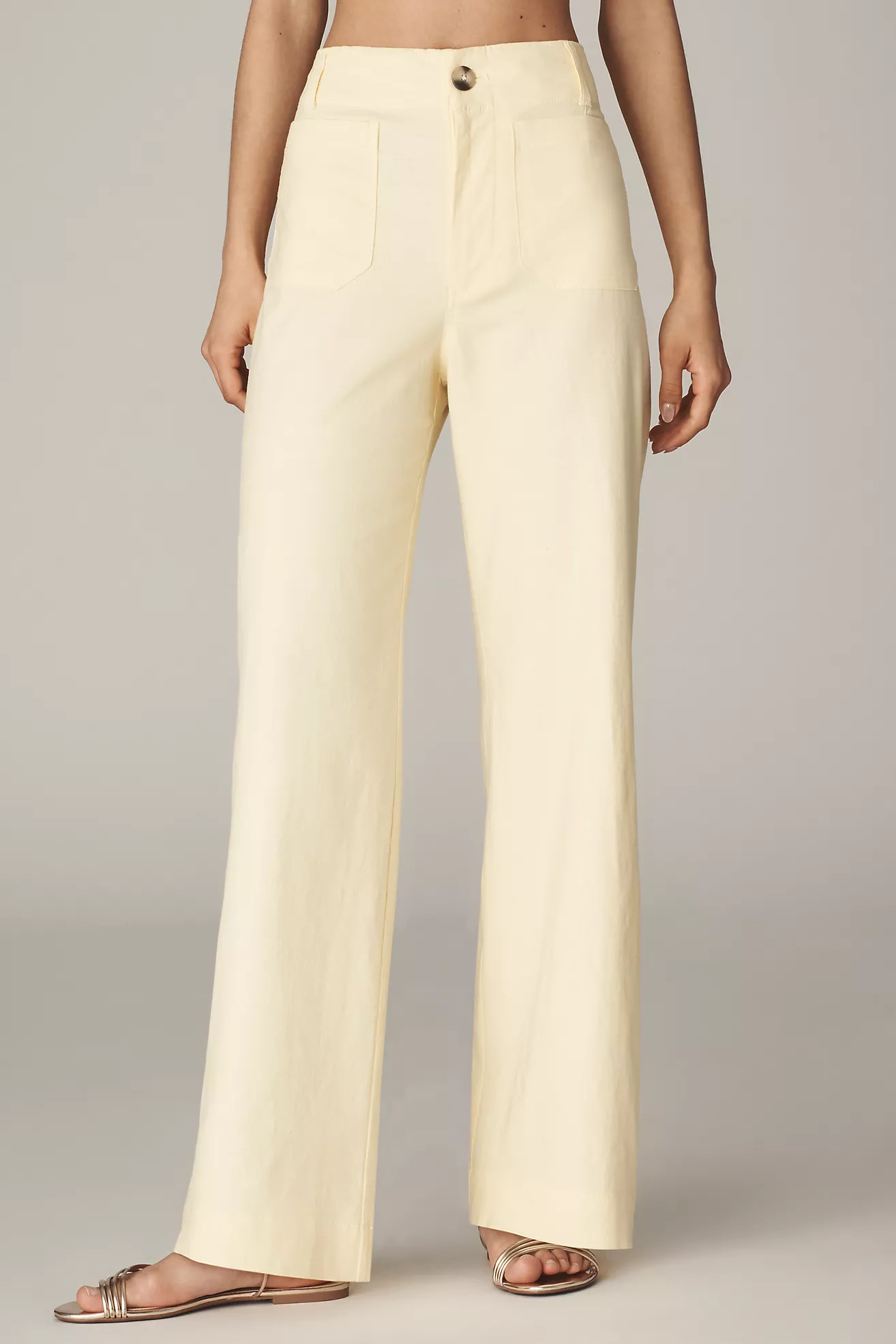 The Colette Beachy Linen Full-Length Wide-Leg Pants by Maeve | Anthropologie (US)