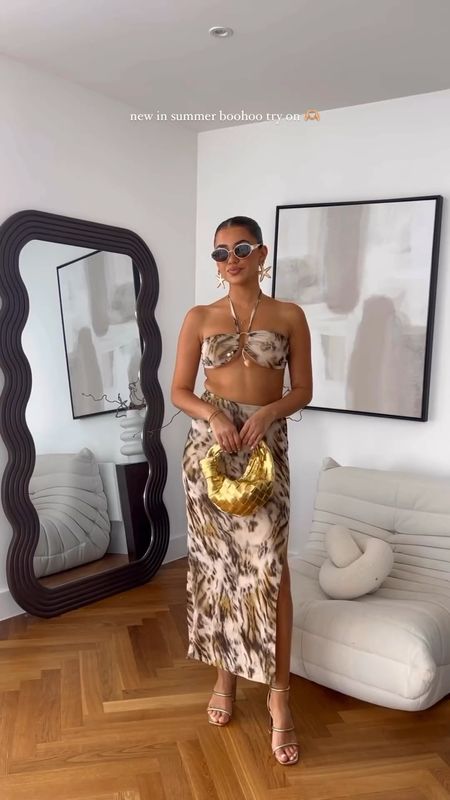 Gold Sandals, printed top & skirt, gold earrings, gold bag, sunglasses, summer style, boohoo fashion, ootd, fashion inspo, casual chic, summer outfit, trendy look, style inspo, chic outfit, outfit goals, stylish, fashion daily

Code: PHEEBS for an extra 10% off everything including sale! 

#LTKsummer #LTKstyletip #LTKeurope