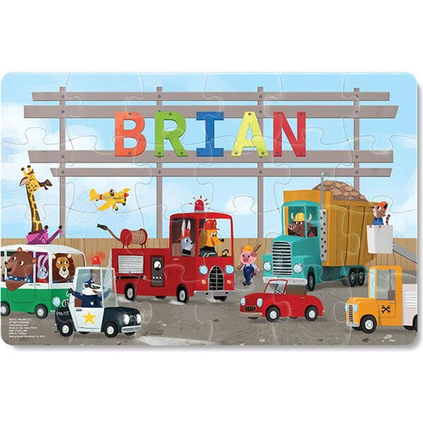 My Very Own Trucks Personalized Puzzle | Maisonette