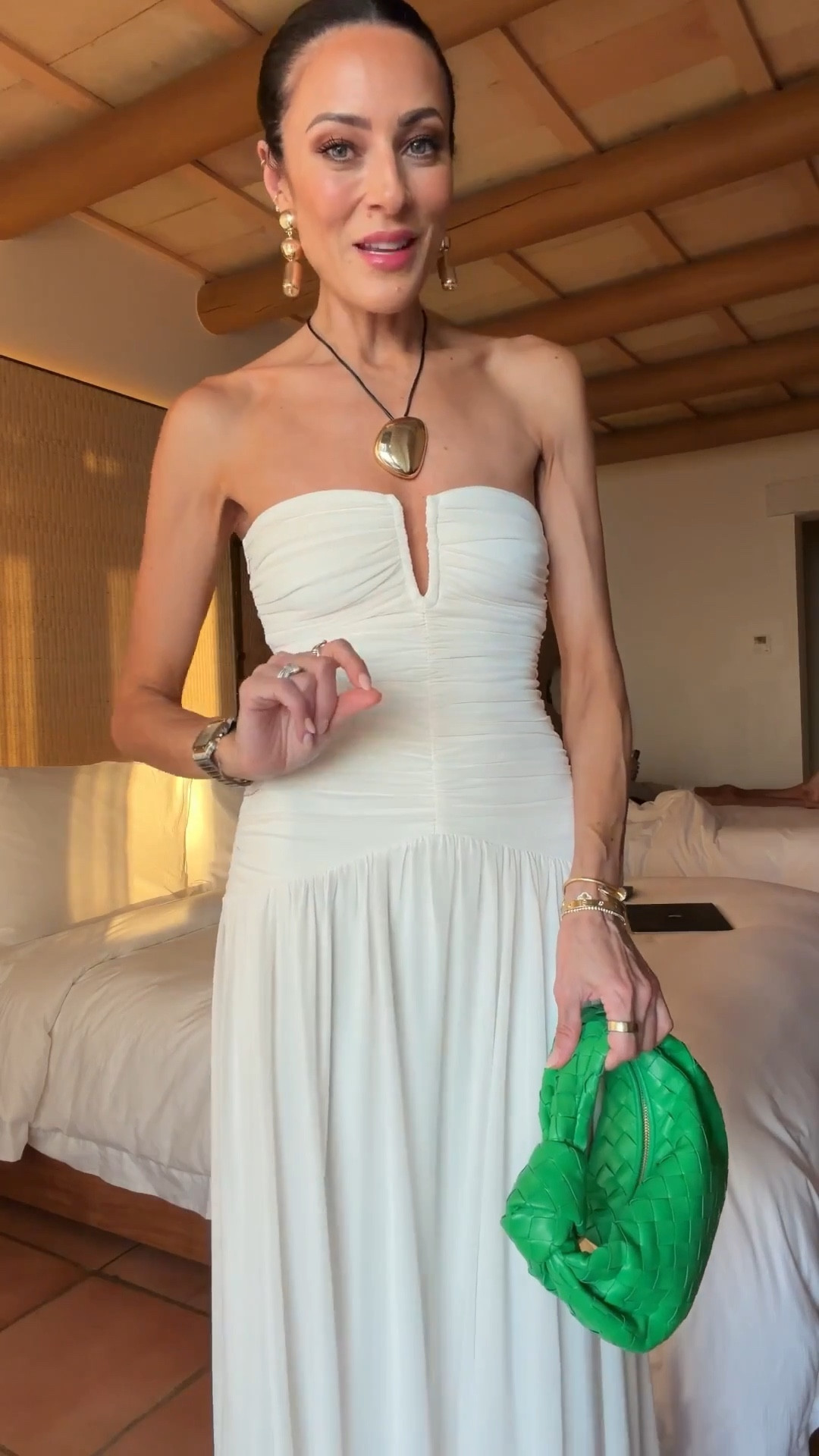 My gorgeous white dress is restocked and under $100! Exact color is ivory! 🤍

#LTKSeasonal #LTKOver40