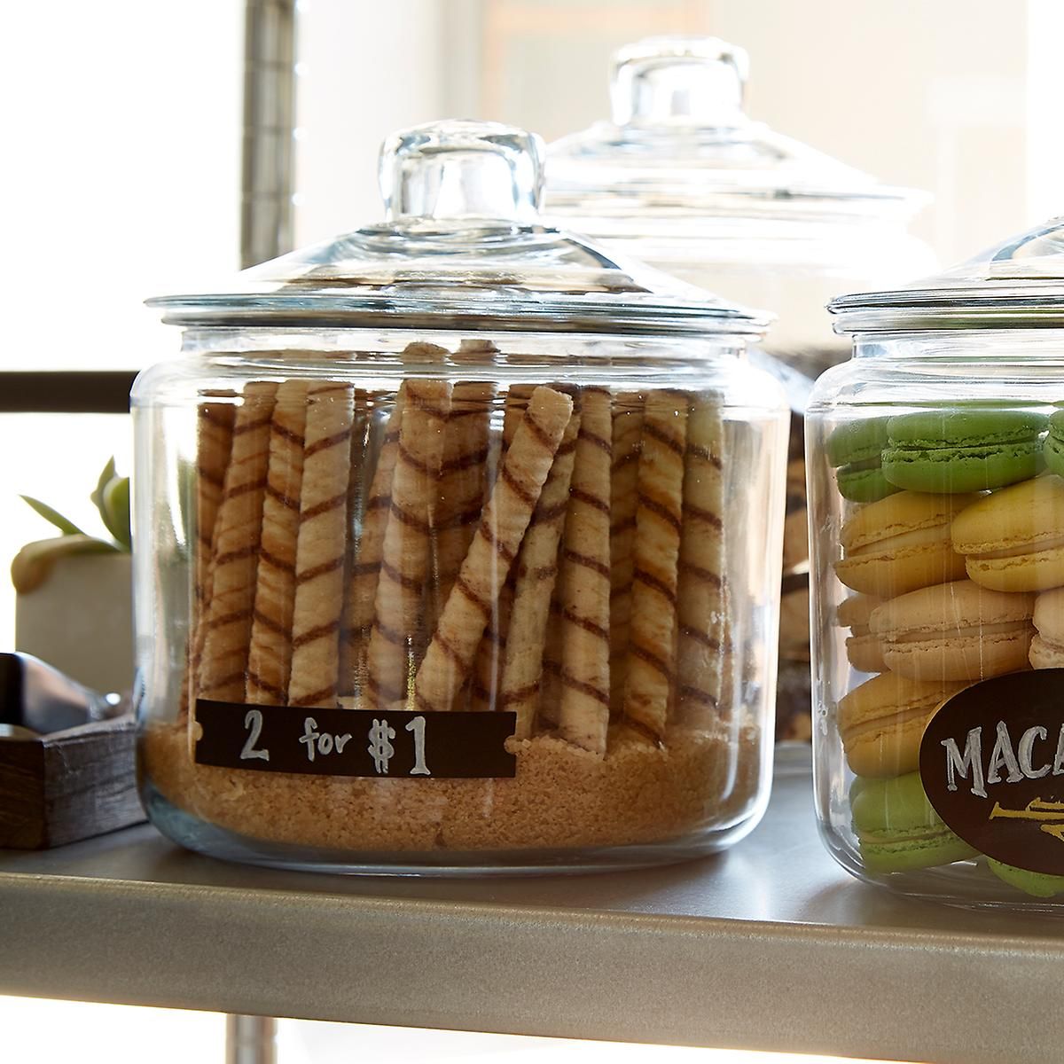 anchor 2 gal. Glass Canister Glass Lid | The Container Store