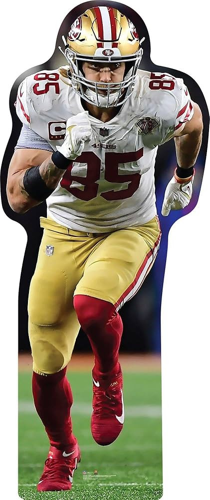 NFL San Francisco 49ers George Kittle Life-Size Cardboard Cutout, 6ft 4in | Amazon (US)
