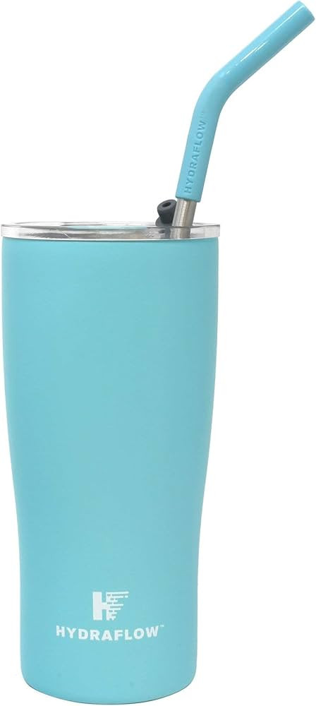 HYDRAFLOW Capri - 20oz Tumbler with Straw - Triple Wall Vacuum Insulated Tumbler - Insulated Smoo... | Amazon (US)