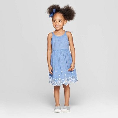 Toddler Girls' A-Line Dress - Cat & Jack™ Blue | Target