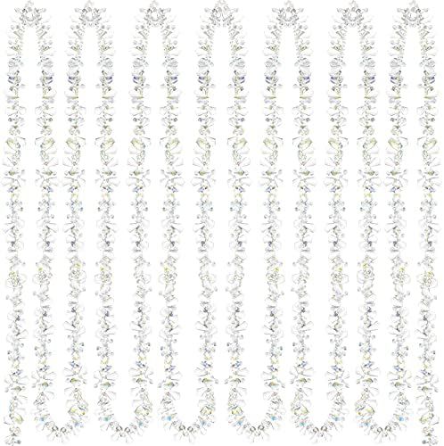 80 Feet 4 Rolls Clear Christmas Garlands Crystal Acrylic Bead Garlands Large Twist Christmas Bead... | Amazon (US)