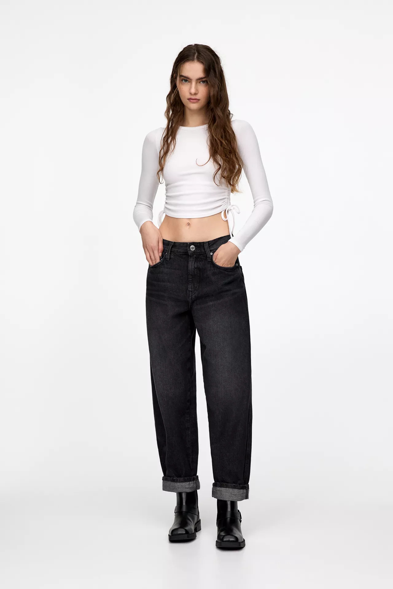 Balloon fit jeans | PULL and BEAR UK