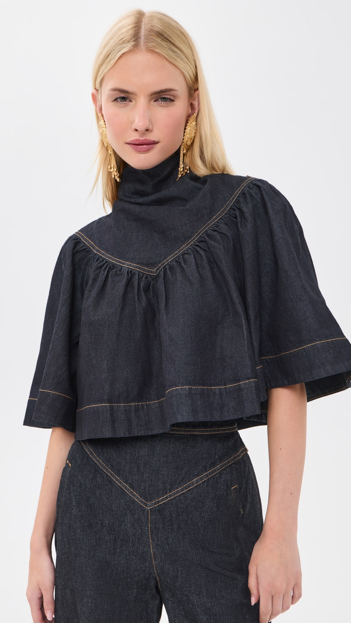 Zimmermann Denim Cape Top | Shopbop | Shopbop