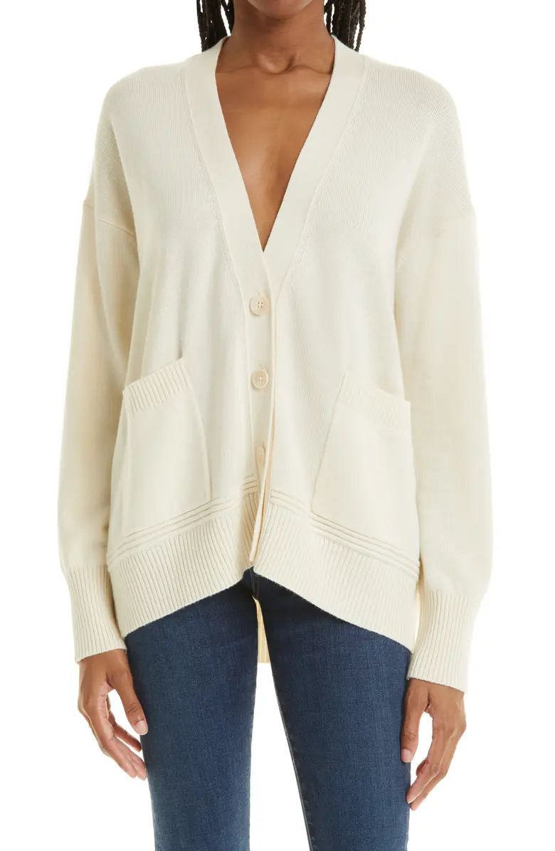 V-Neck Cashmere & Cotton Cardigan | Nordstrom