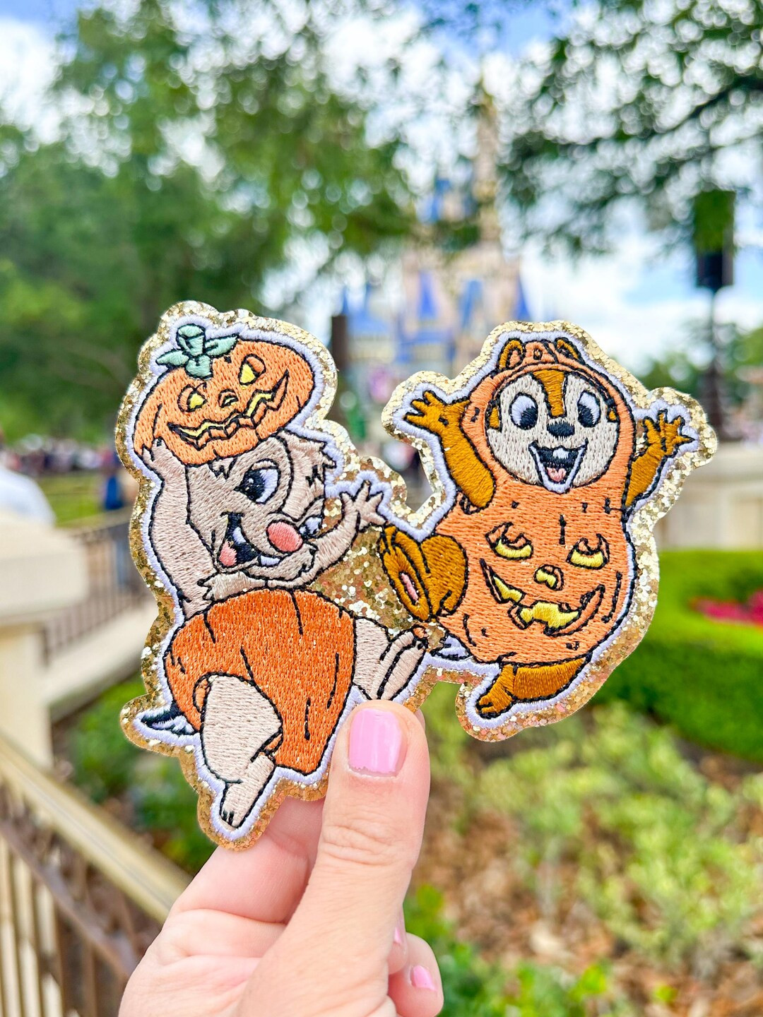 Halloween Chip and Dale Patch. Disney Halloween Patch. Disney Patch. MNSSHP Bag. Halloween Charac... | Etsy (US)