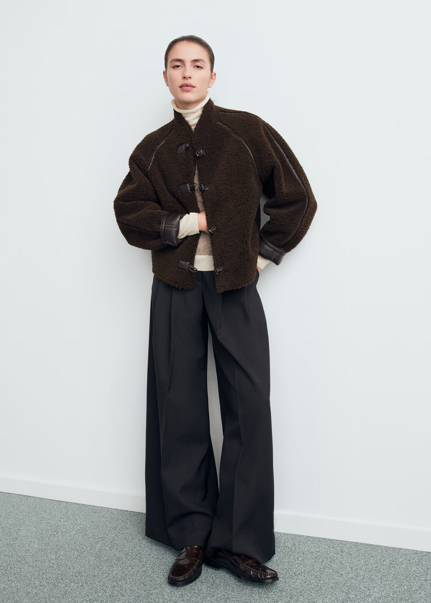 Reversible shearling jacket | Mango (US/MX/AU)