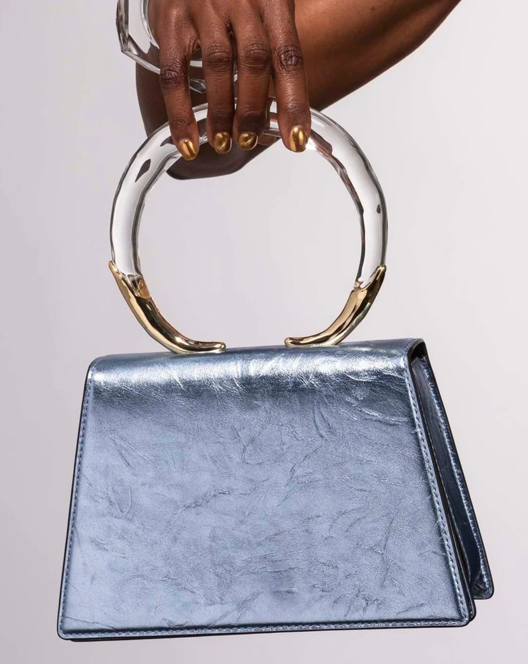Icy Blue Lucite Quad Handbag | ALEXIS BITTAR | Alexis Bittar