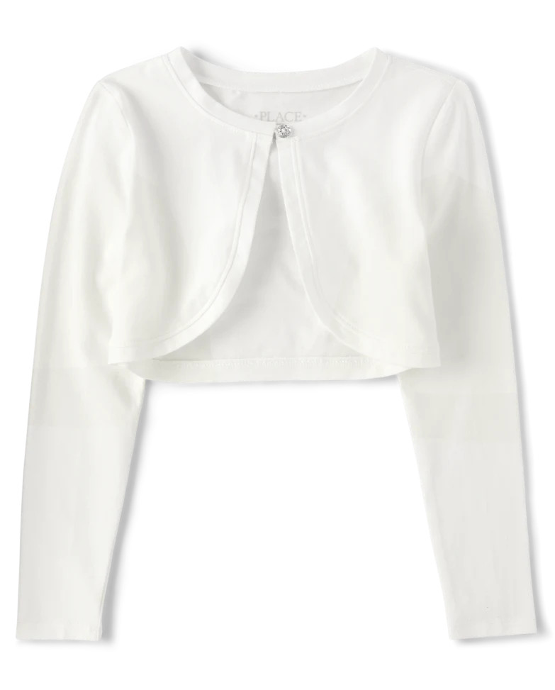 Girls Shrug - simplywht | The Children's Place