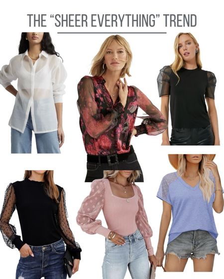 The sheer trend is huge this spring! We’ve curated a list of some
flattering tops that don’t “overshare” !

#LTKstyletip #LTKfindsunder100 #LTKSeasonal